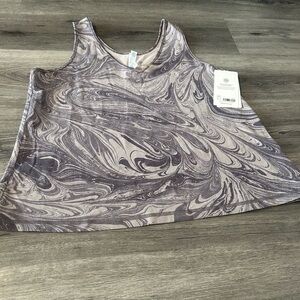 Athleta Gray Swirl Tank Top